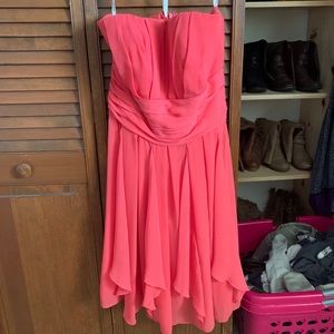 Peach bridesmaid dress